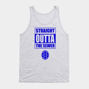Straight Outta the Sewer BLUE Tank Top